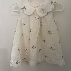 Cupcakes & Cashmere White Floral Baby Dress